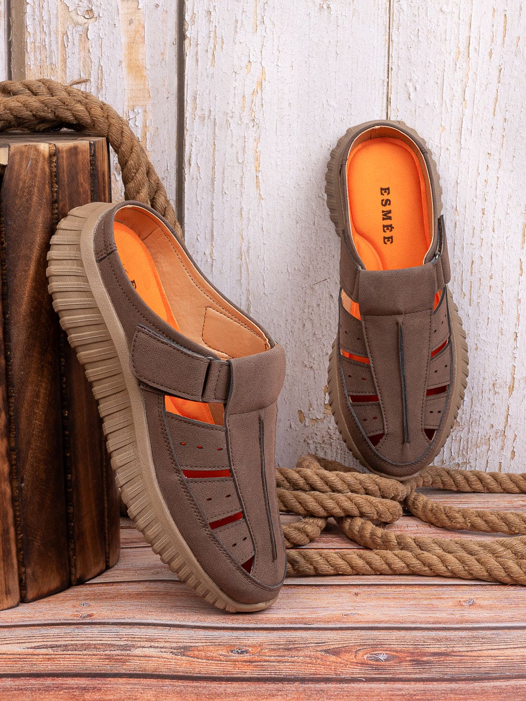 Esmee WalkZee Sandals for Men - Brown