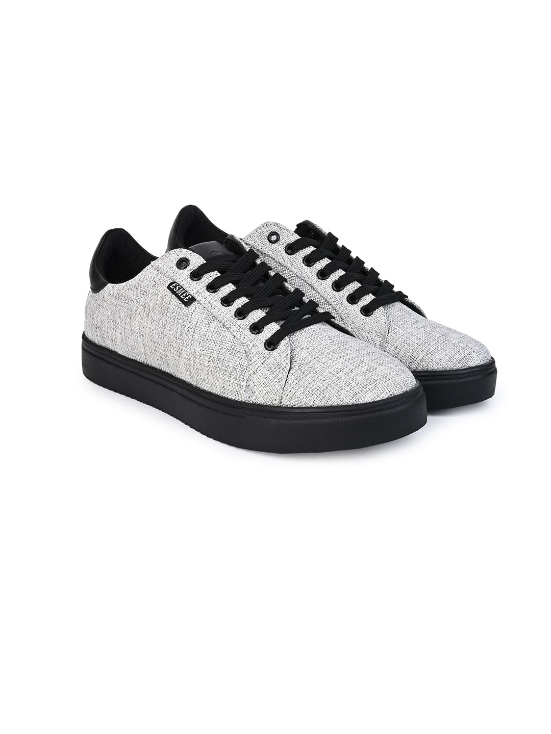 Esmee Silver Men's Recycled Jute Fabric Sneakers