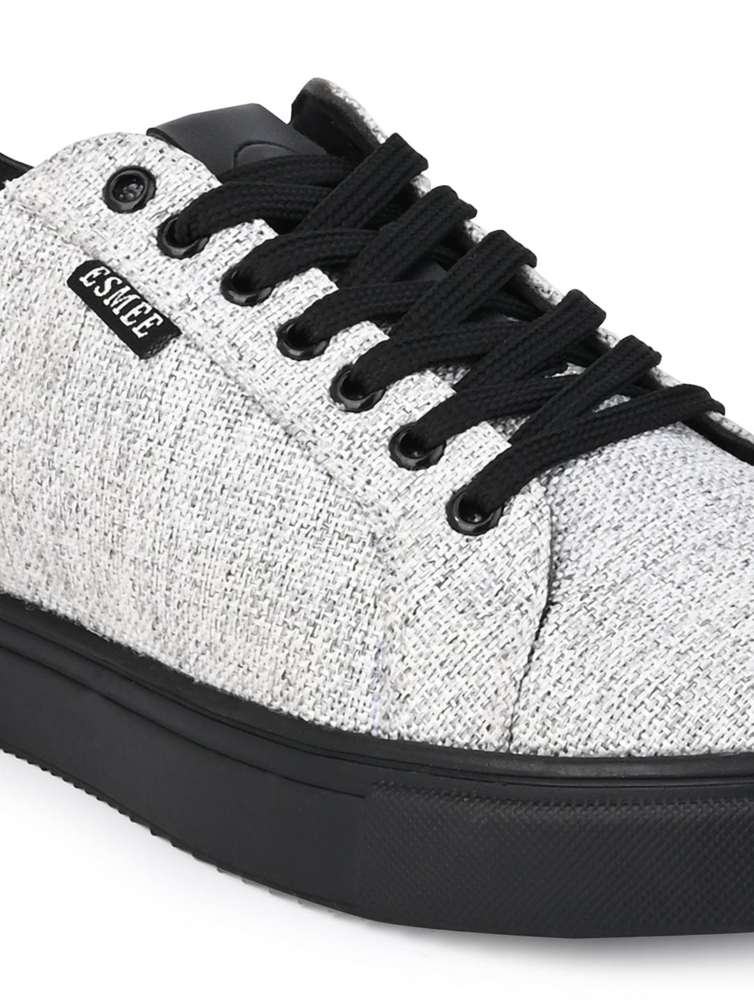 Esmee Silver Men's Recycled Jute Fabric Sneakers