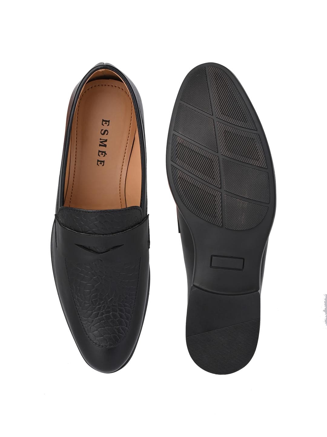 Esmee Black Men Formal Slip Ons