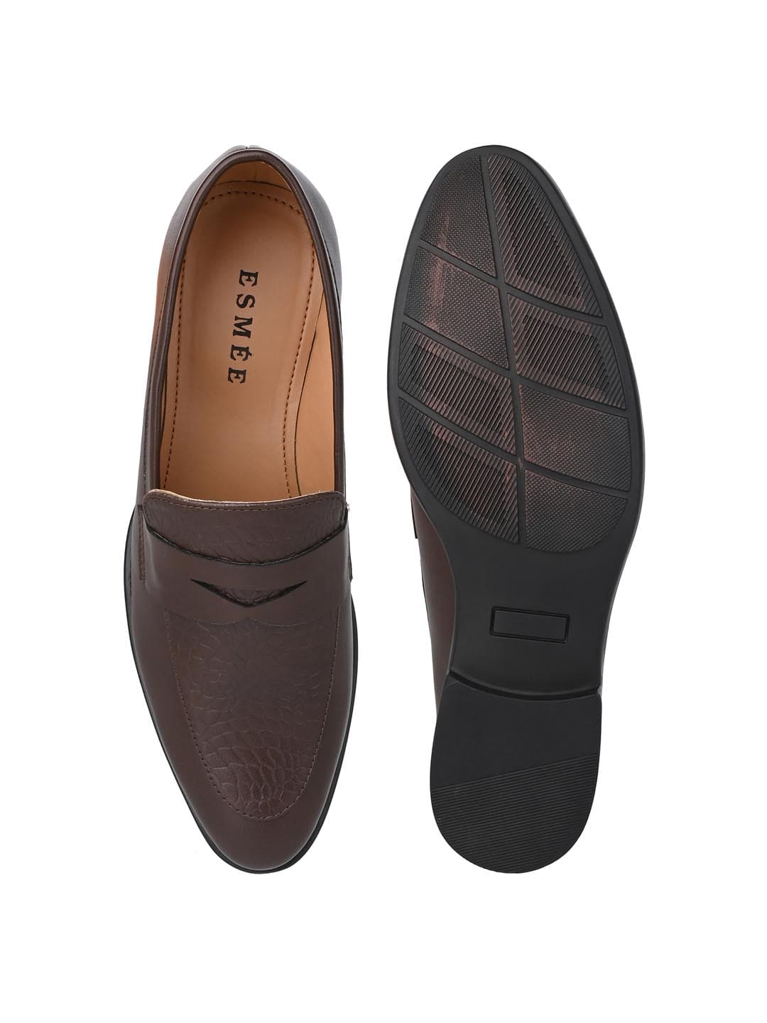 Esmee Brown Men Formal Slip Ons