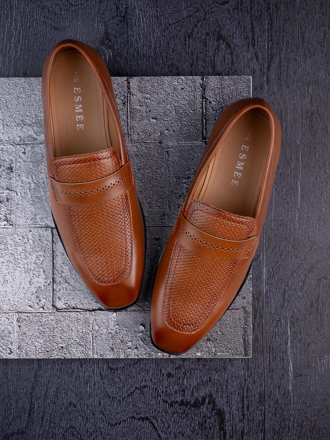 Esmee Tan Men Formal Classic Slip Ons