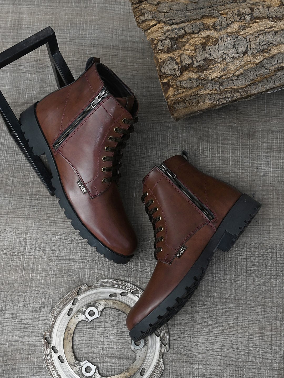 ESMEE Men's Casual Zip Boots