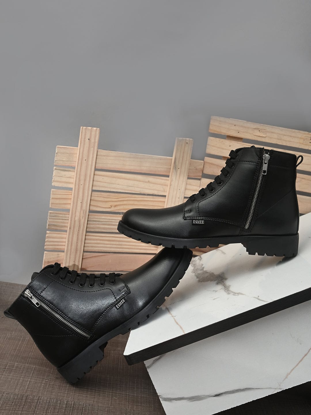 ESMEE Men's Casual Zip Boots